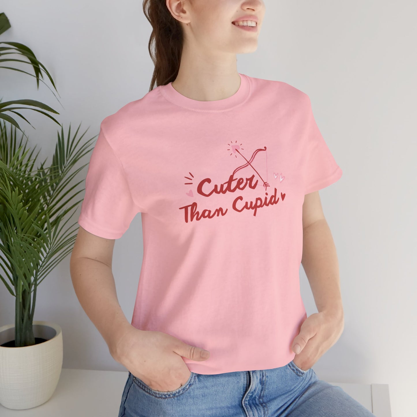 Cuter Than Cupid Unisex Jersey Short Sleeve Tee