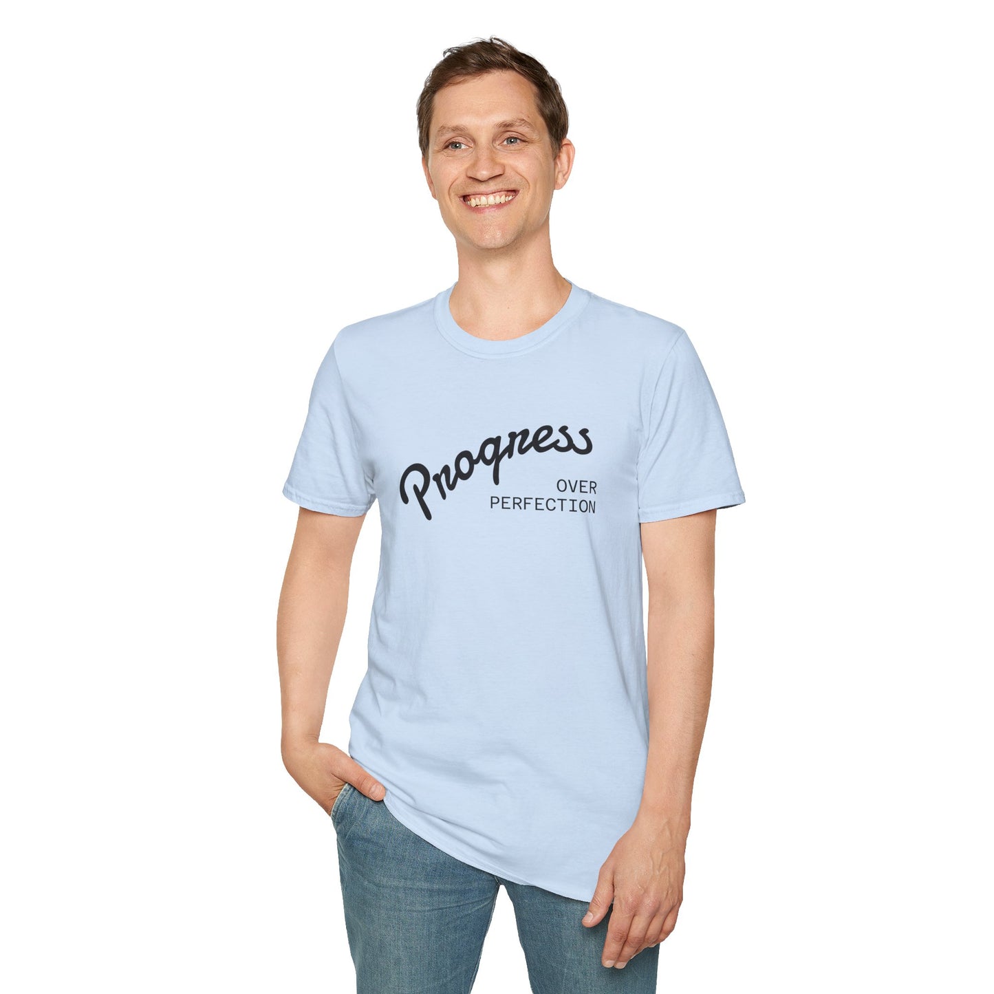 Progress Over Perfection Unisex Softstyle T-Shirt