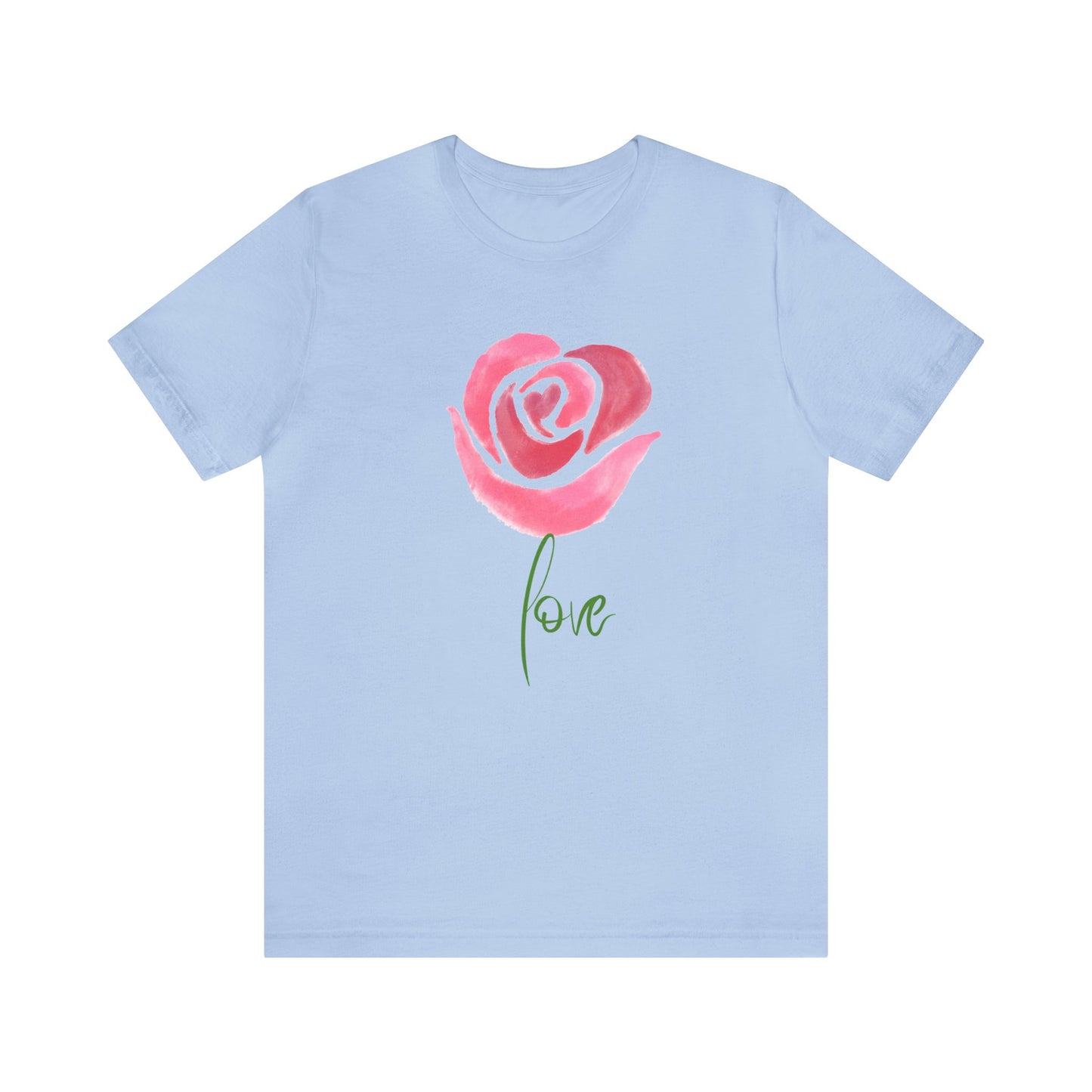 Flower Love Unisex Jersey Short Sleeve Tee