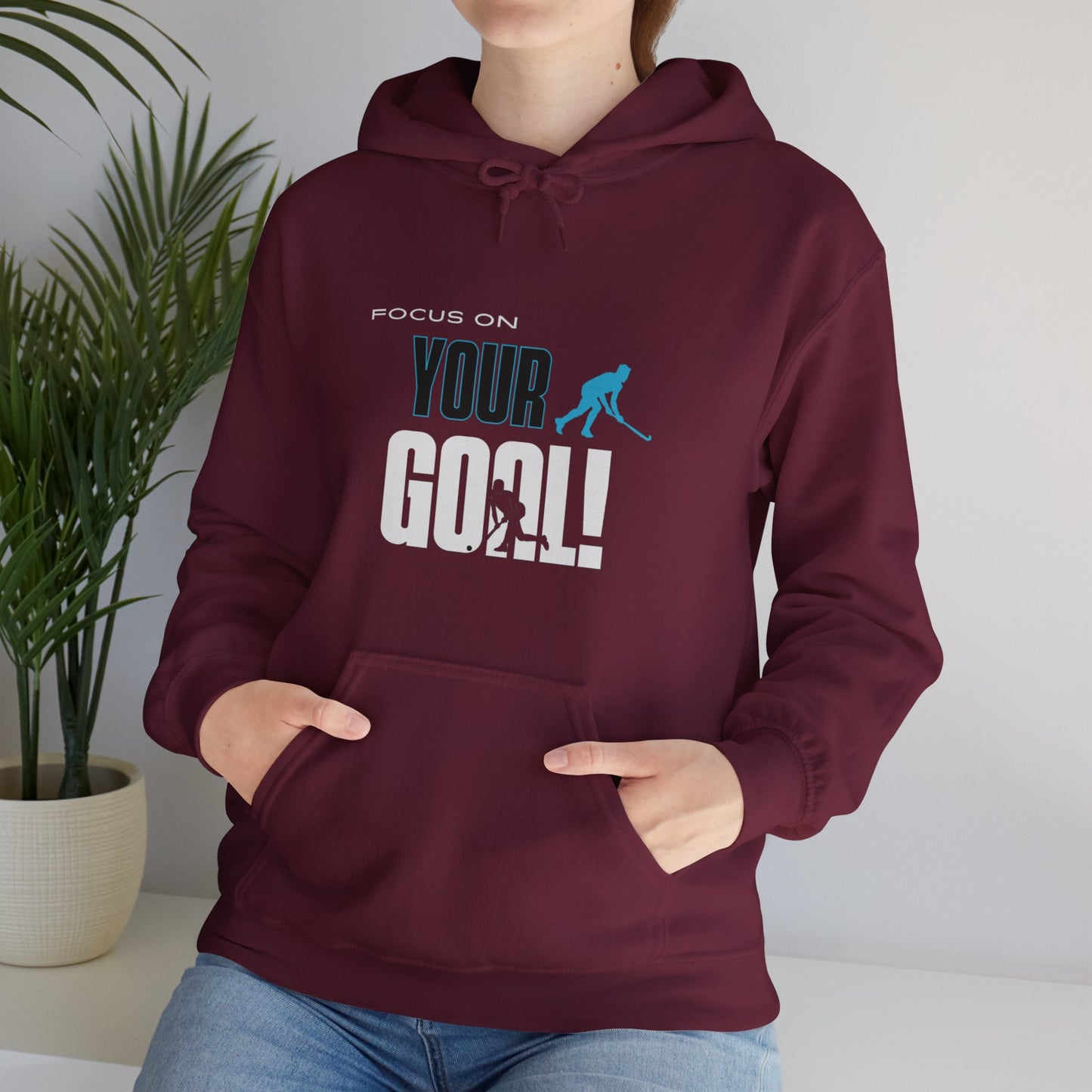 Focus On Your Goal Unisex Heavy Blend™ Hooded Sweatshirt