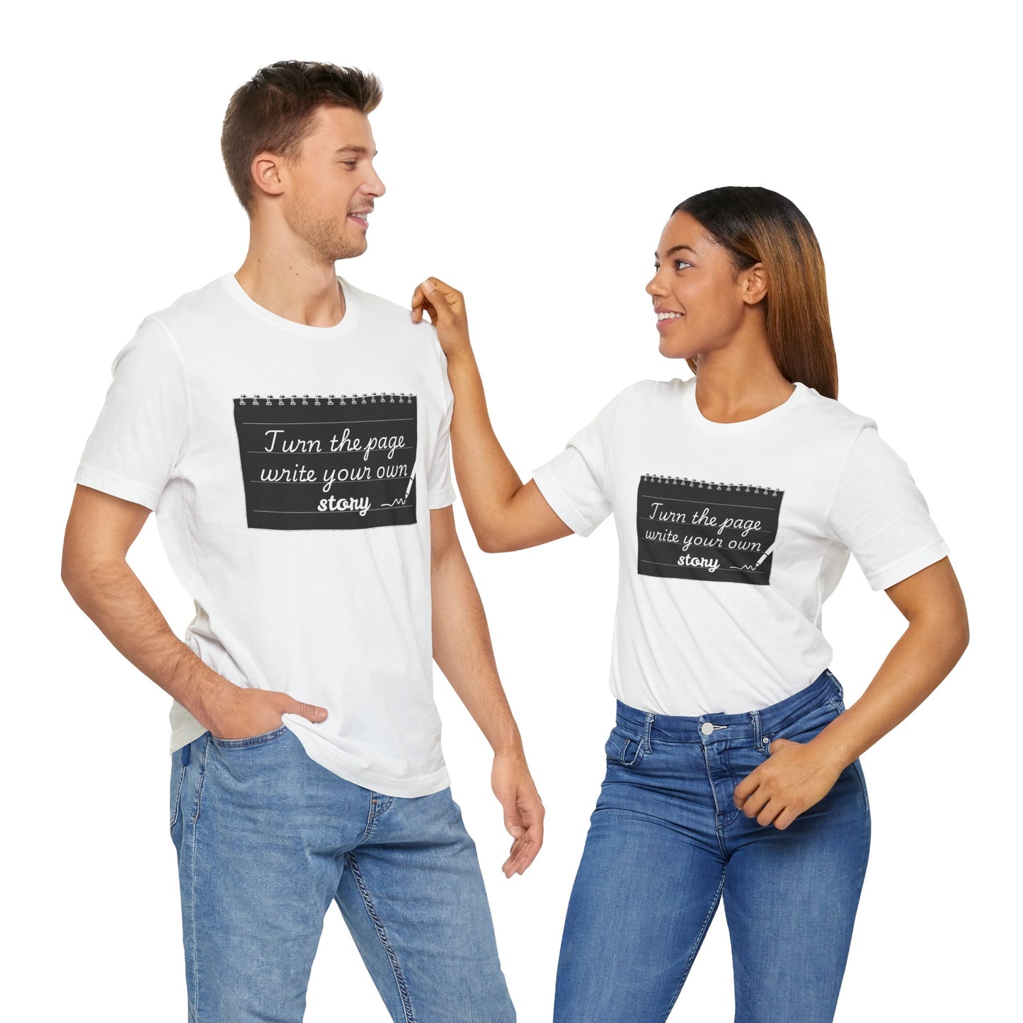 Turn the Page And Write Your Story Unisex Softstyle T-Shirt