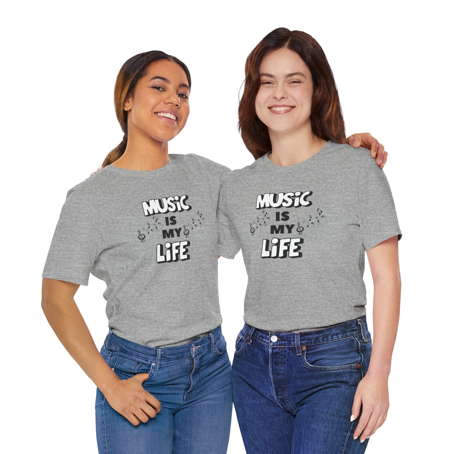 Music is My Life Unisex Jersey Short Sleeve Tee