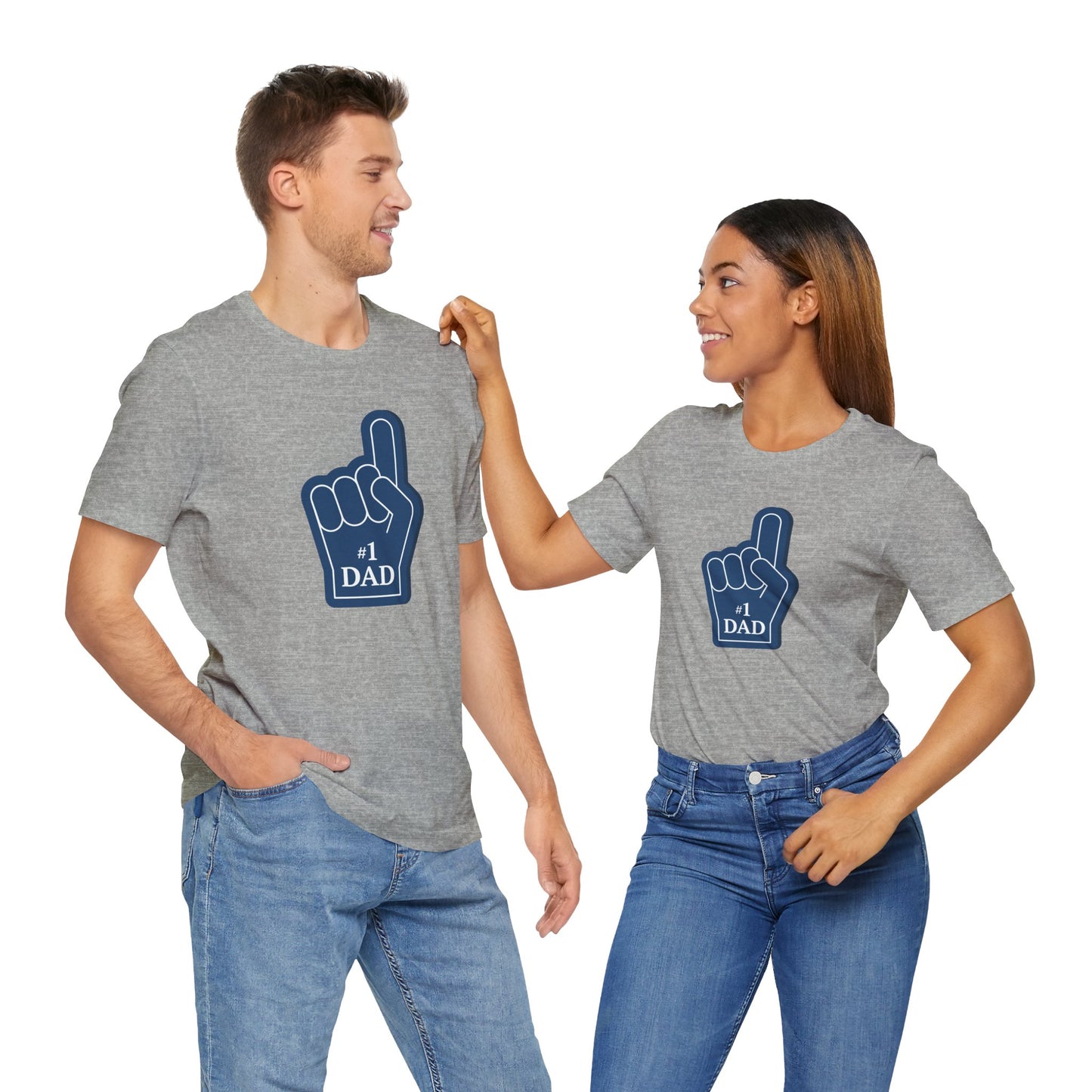 #1 Dad Unisex Jersey Short Sleeve Tee