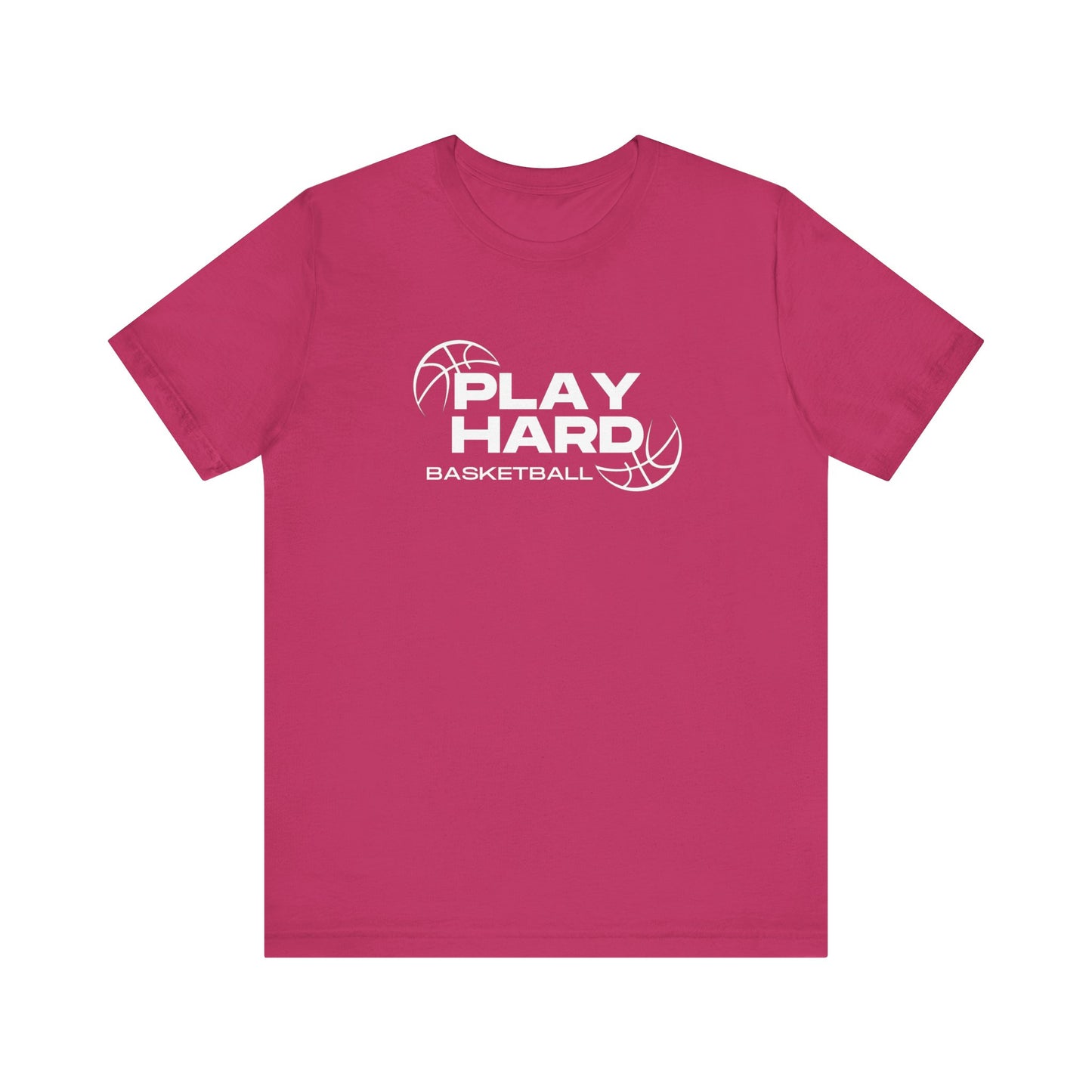 Basketball/ Play Hard Unisex Jersey Short Sleeve Tee