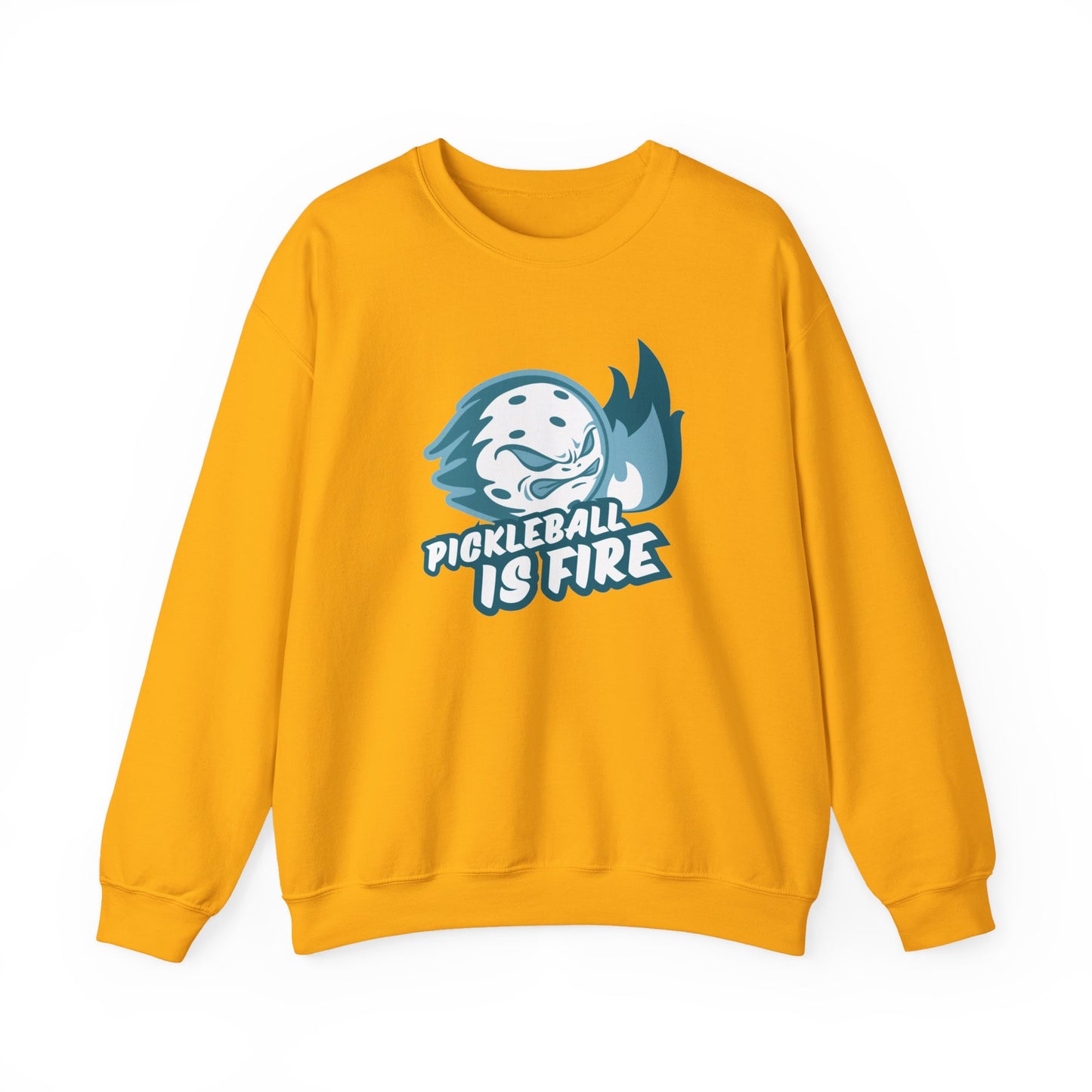 Pickleball is Fire Unisex Heavy Blend™ Crewneck Sweatshirt