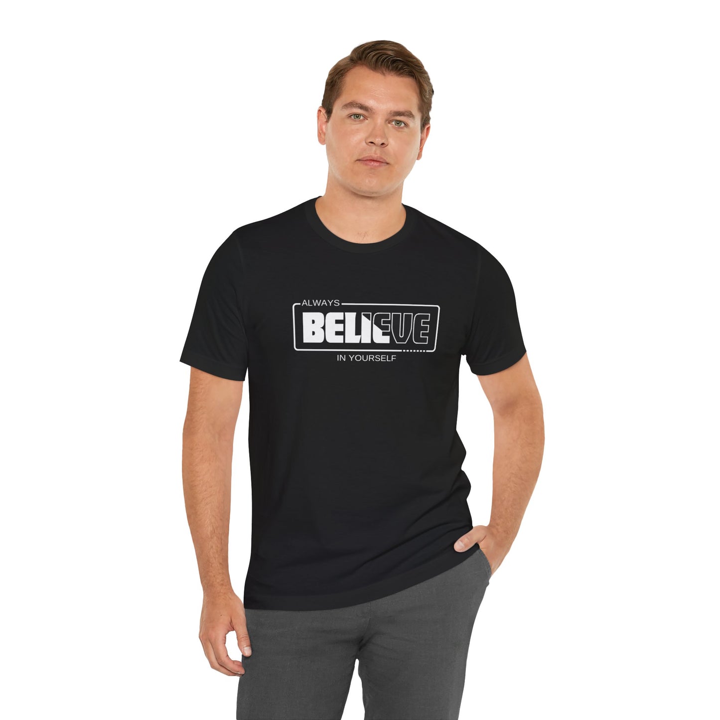 Believe In Yourself Unisex Jersey Short Sleeve Tee