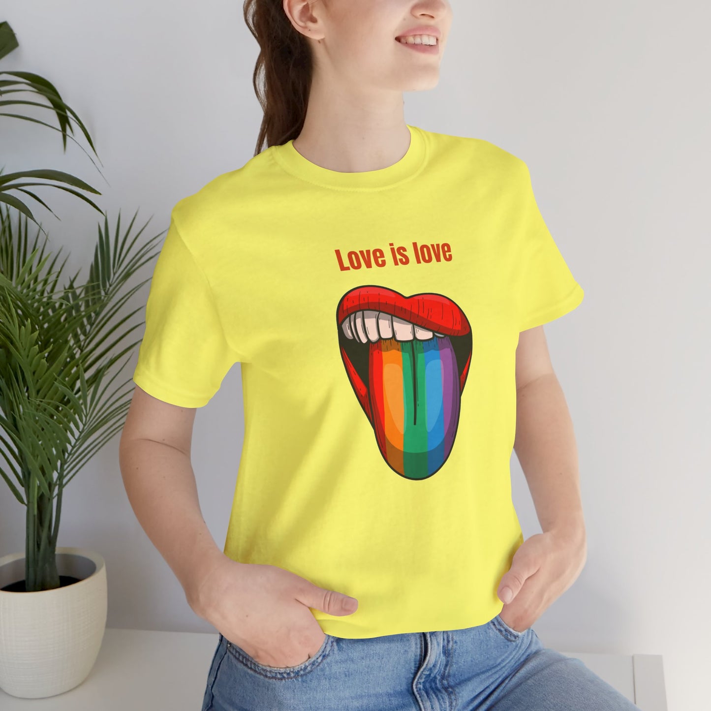 Love Is Love Unisex Jersey Short Sleeve Tee