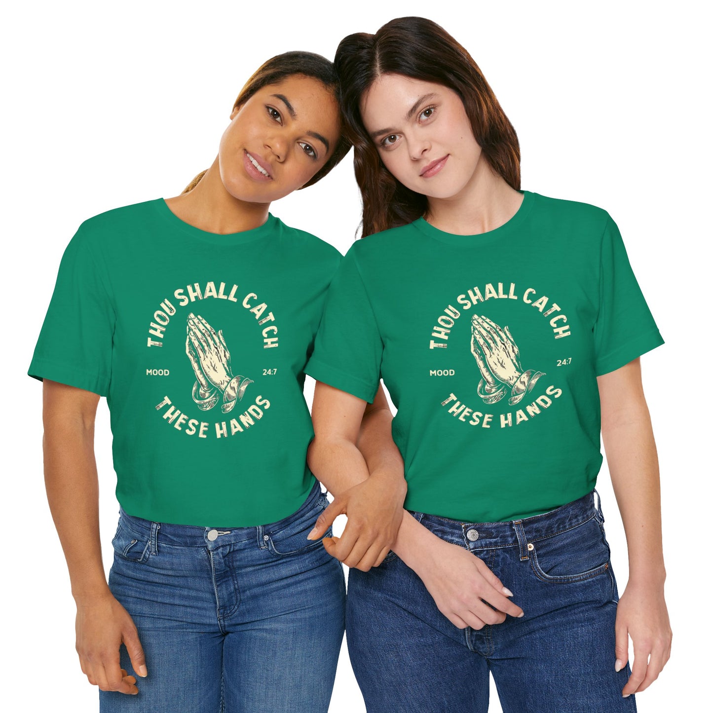 Thou Shall Catch These Hands Unisex Jersey Short Sleeve Tee