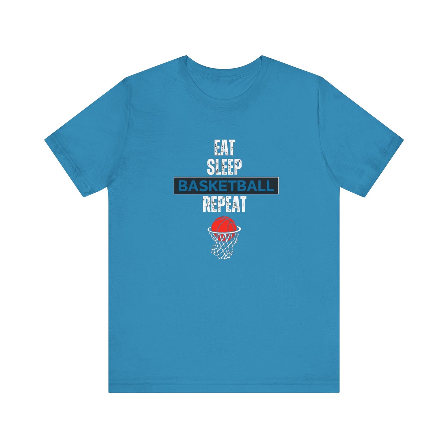Eat, Sleep, Basketball, Repeat Unisex Jersey Short Sleeve Tee