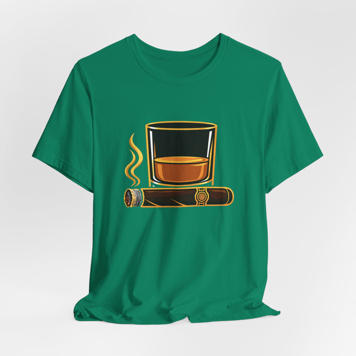 Cigar and Bourbon Unisex Jersey Short Sleeve Tee