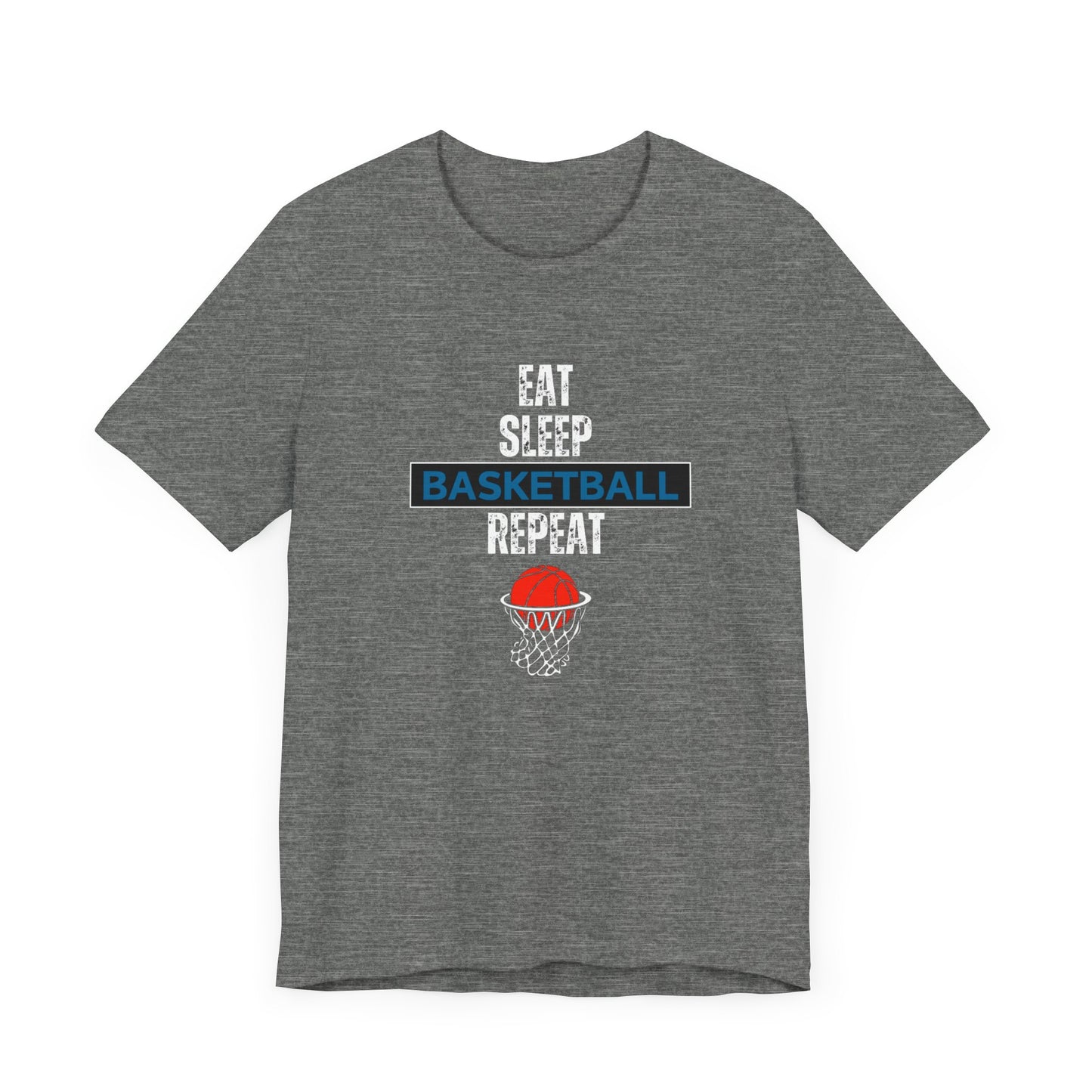 Eat, Sleep, Basketball, Repeat Unisex Jersey Short Sleeve Tee