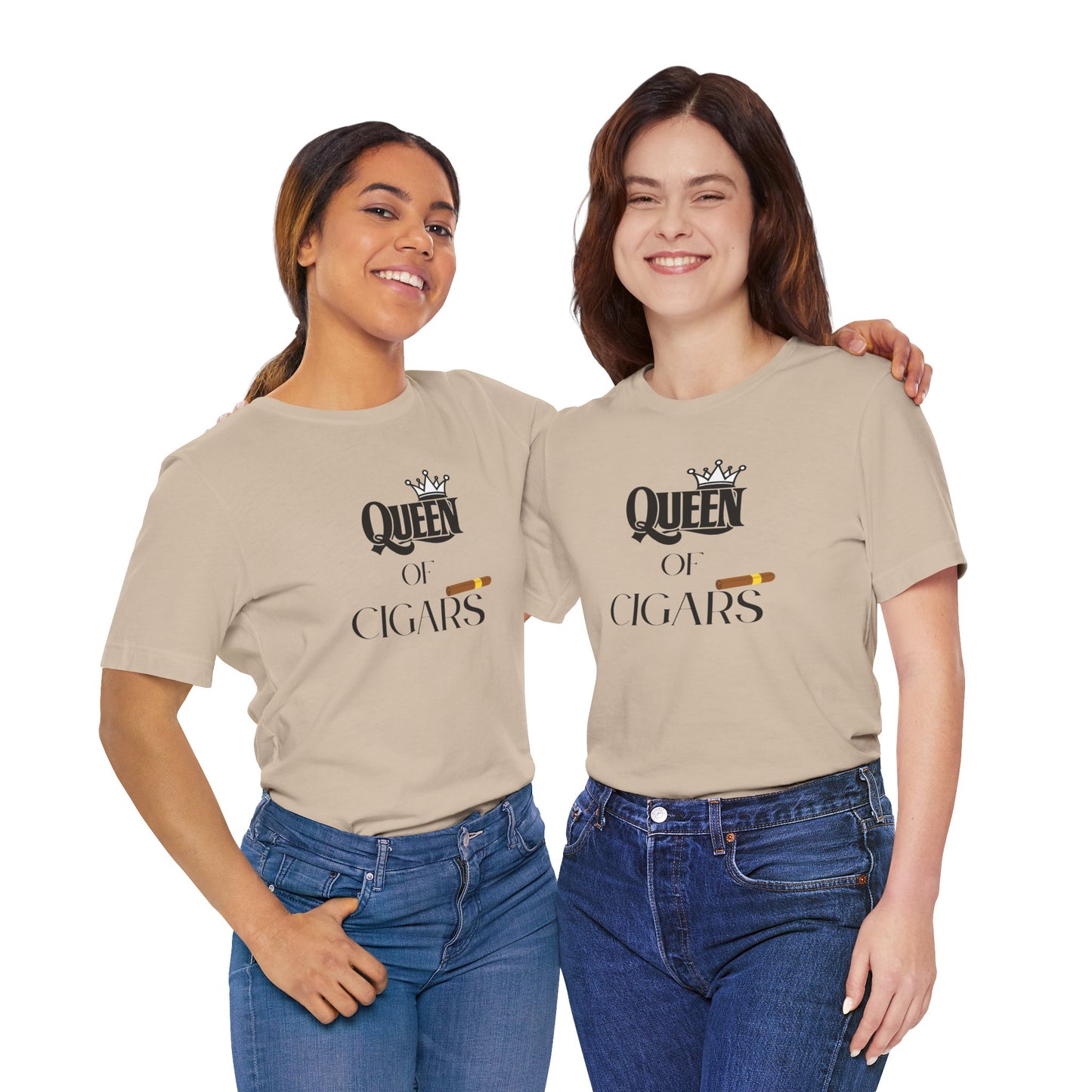 Cigars/ Queen of Cigars Unisex Jersey Short Sleeve Tee