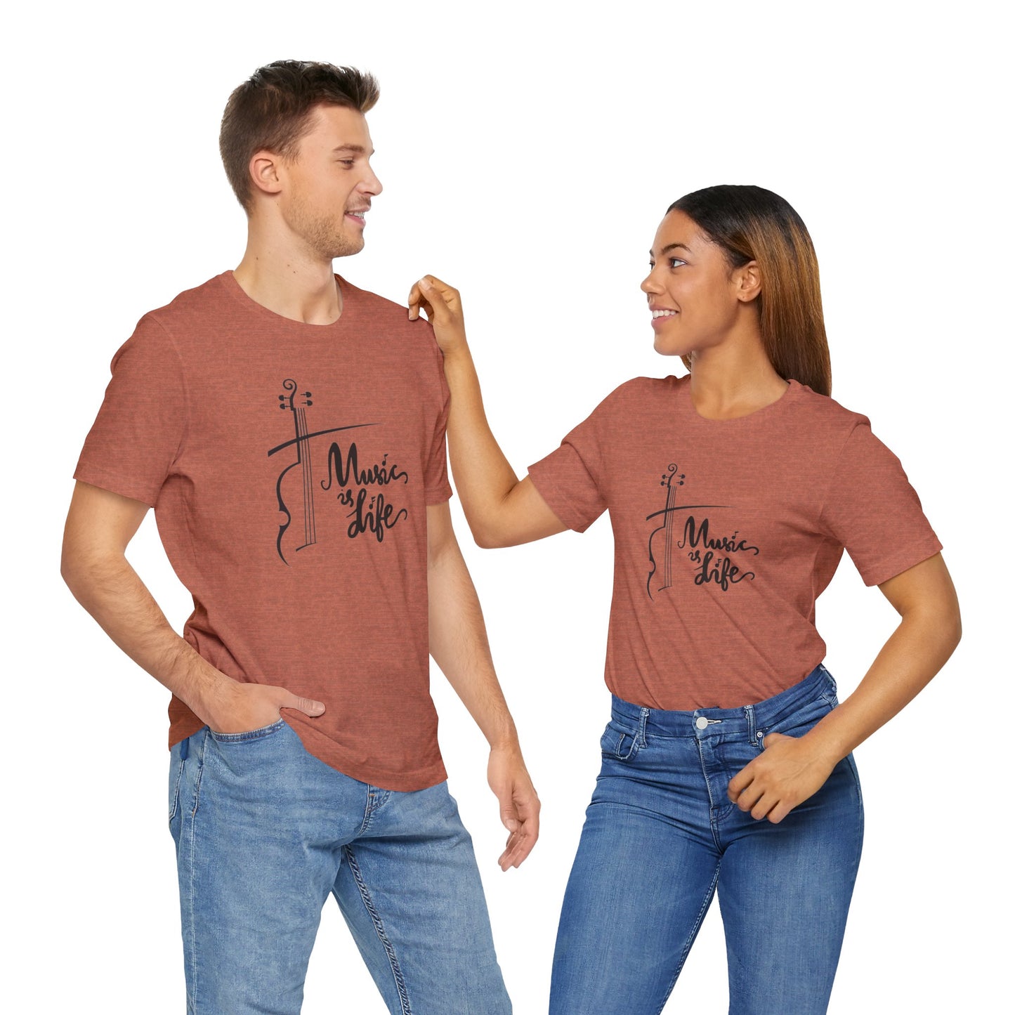 Music Is Life Unisex Jersey Short Sleeve Tee