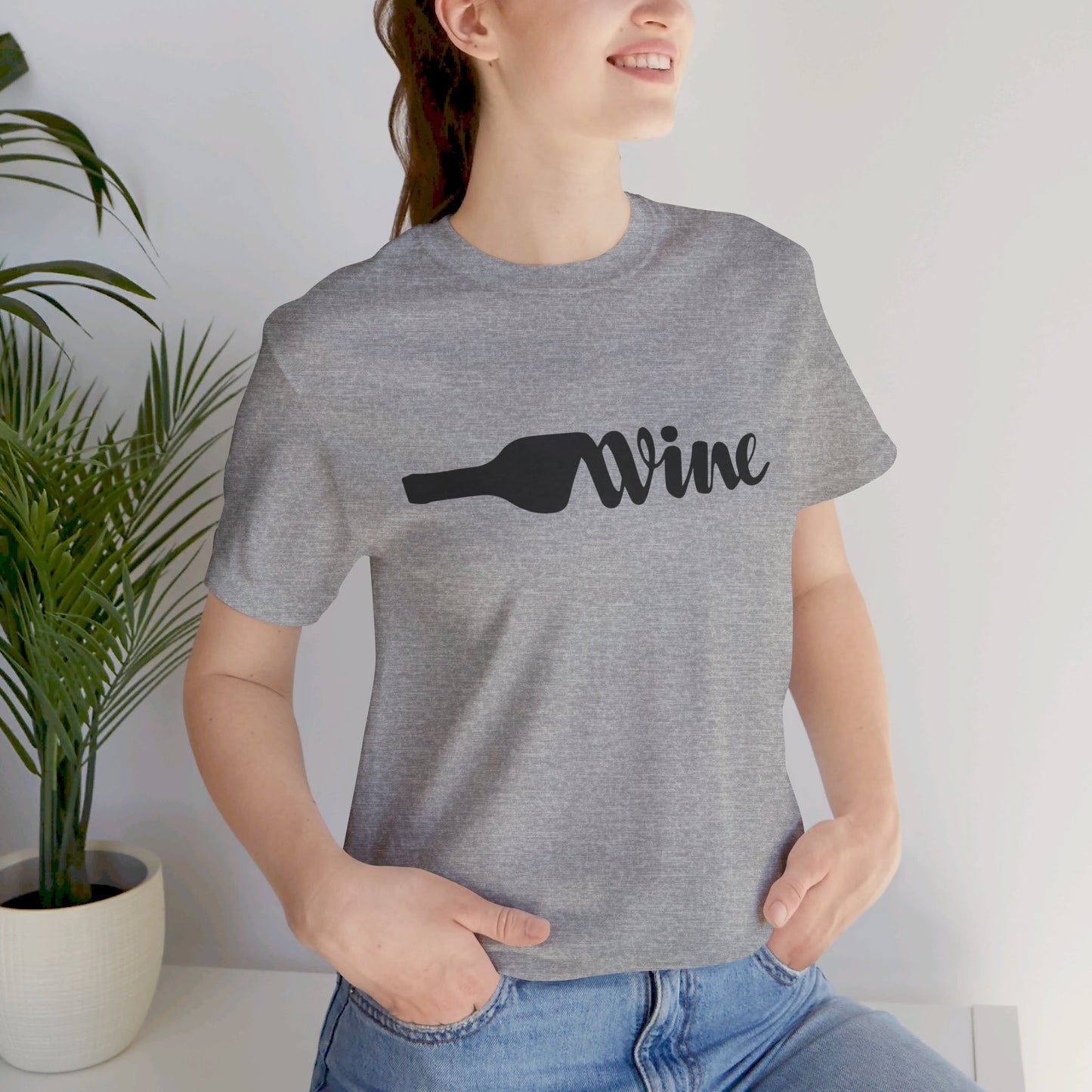 Wine Unisex Jersey Short Sleeve Tee