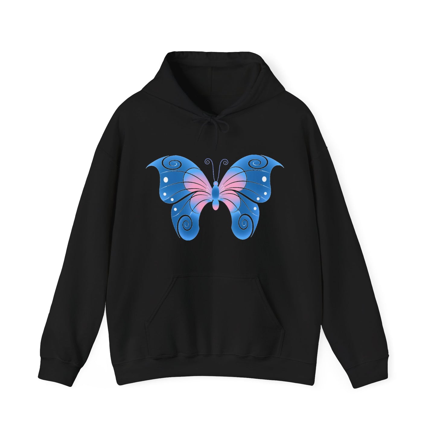 Butterfly Blue Unisex Heavy Blend™ Hooded Sweatshirt