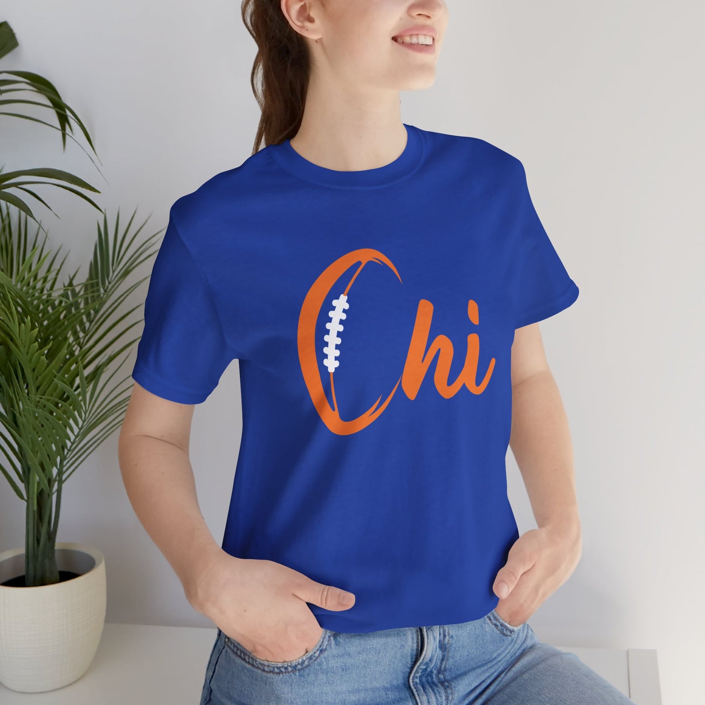 Chi Football/ Orange Unisex Jersey Short Sleeve Tee
