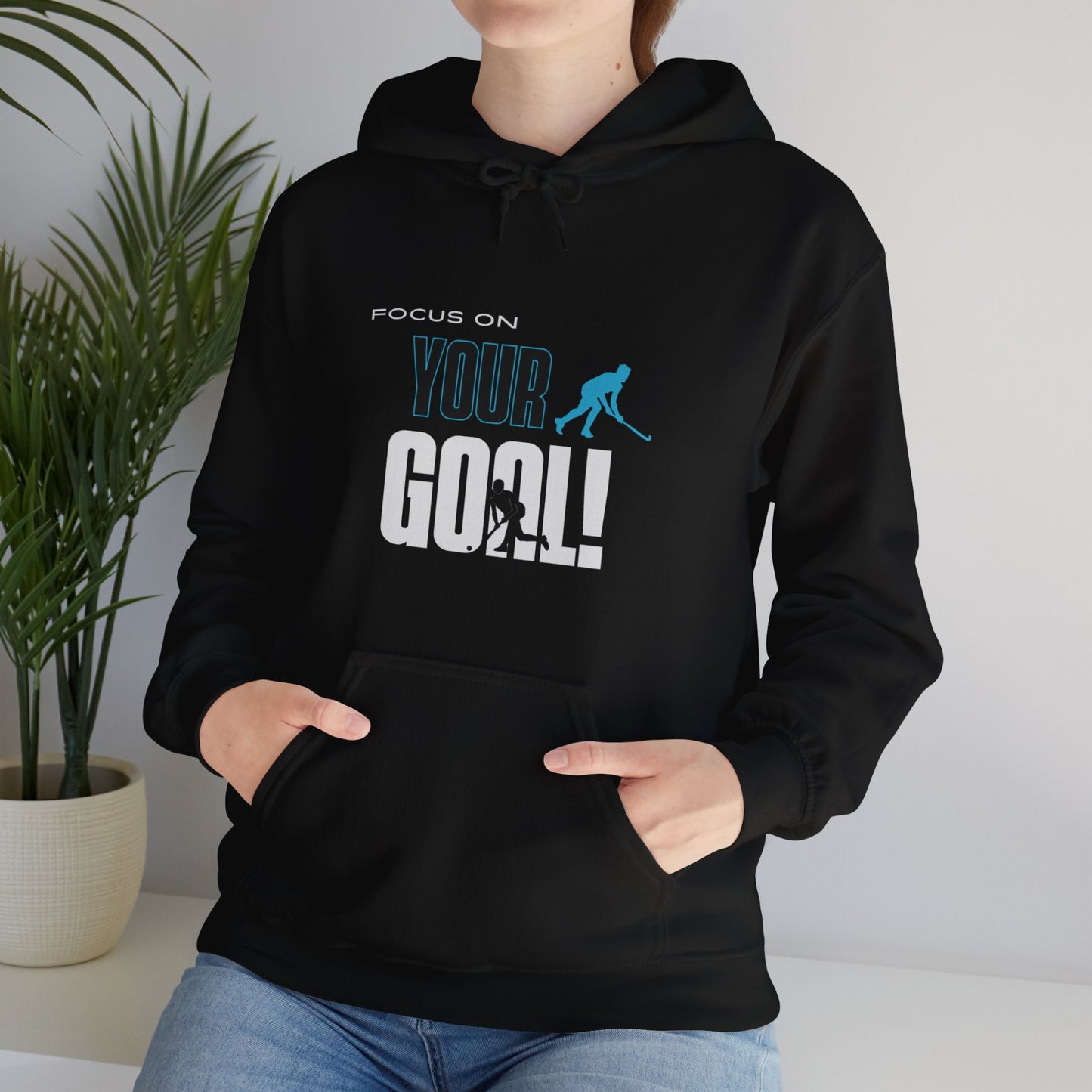 Focus On Your Goal Unisex Heavy Blend™ Hooded Sweatshirt