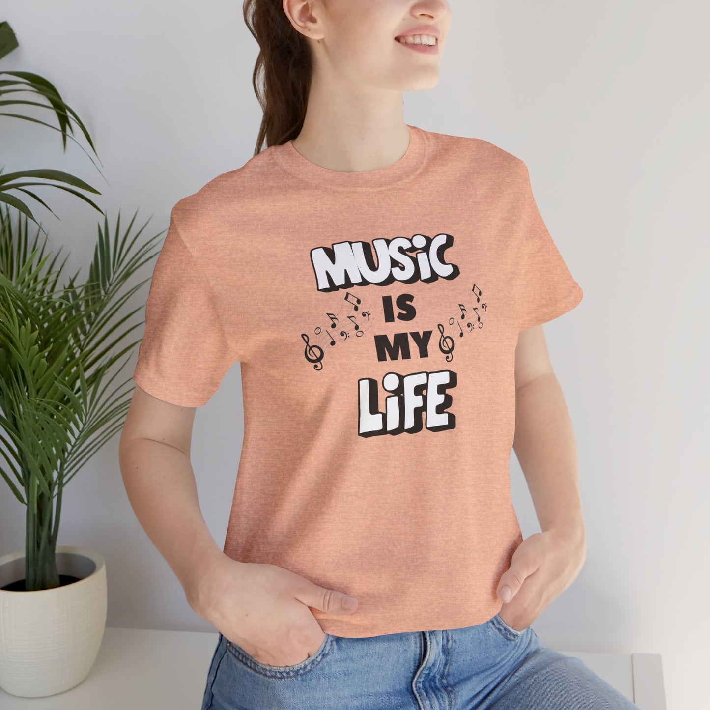 Music is My Life Unisex Jersey Short Sleeve Tee