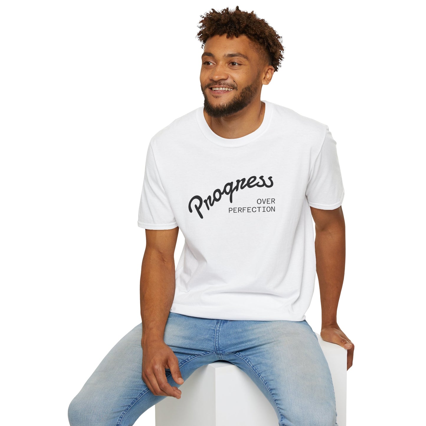 Progress Over Perfection Unisex Softstyle T-Shirt