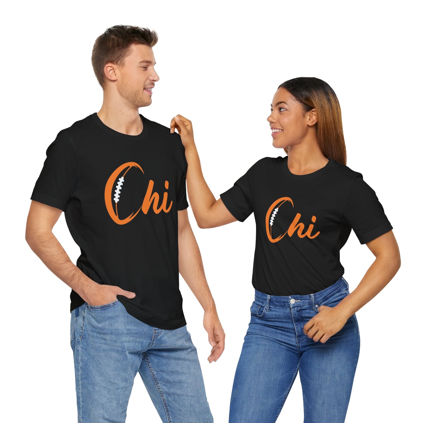 Chi Football/ Orange Unisex Jersey Short Sleeve Tee