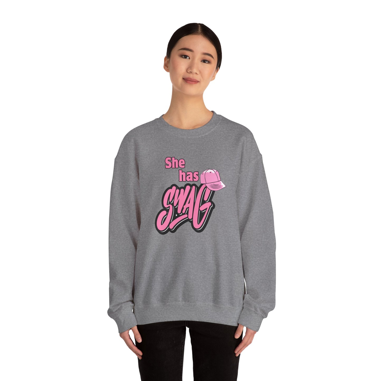 She Has Swag Unisex Heavy Blend™ Crewneck Sweatshirt