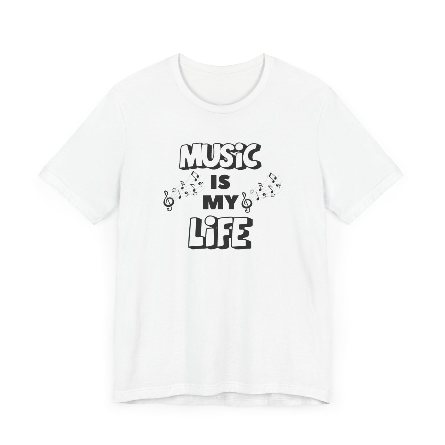 Music is My Life Unisex Jersey Short Sleeve Tee