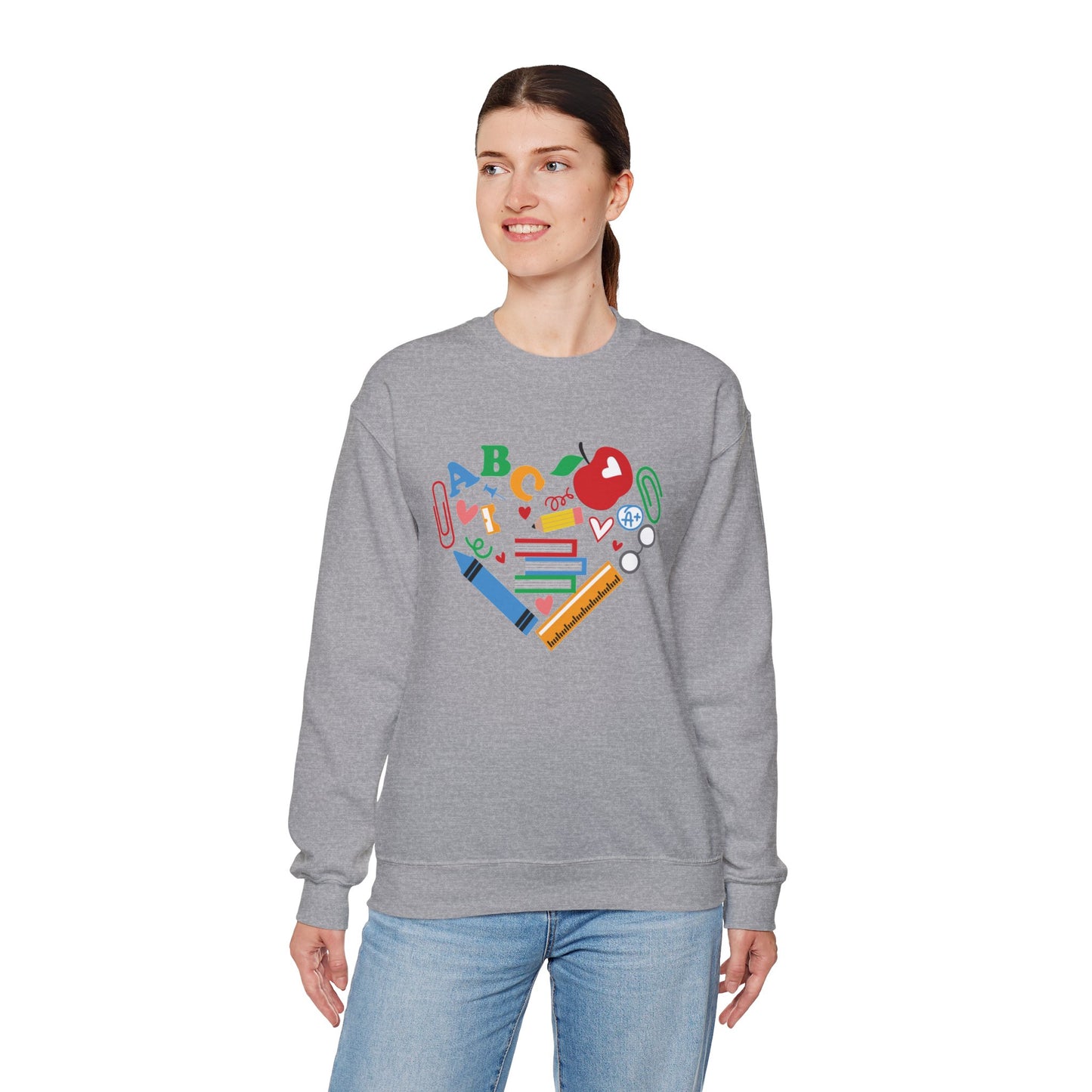 A,B,C Unisex Heavy Blend™ Crewneck Sweatshirt