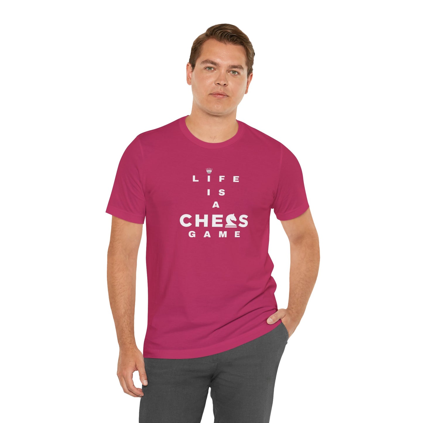 Life Is a Chess Game Unisex Jersey Short Sleeve Tee