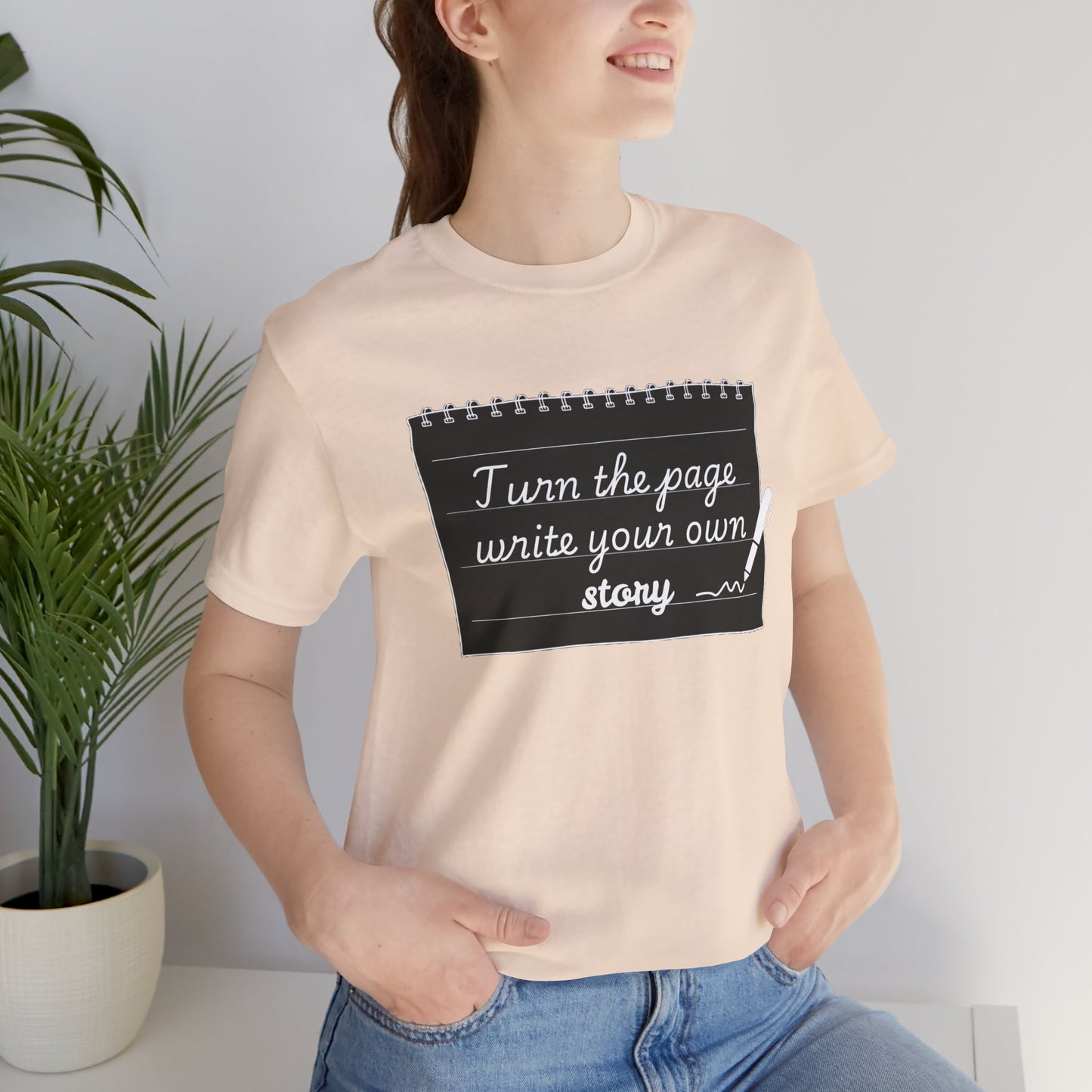 Turn the Page And Write Your Story Unisex Softstyle T-Shirt