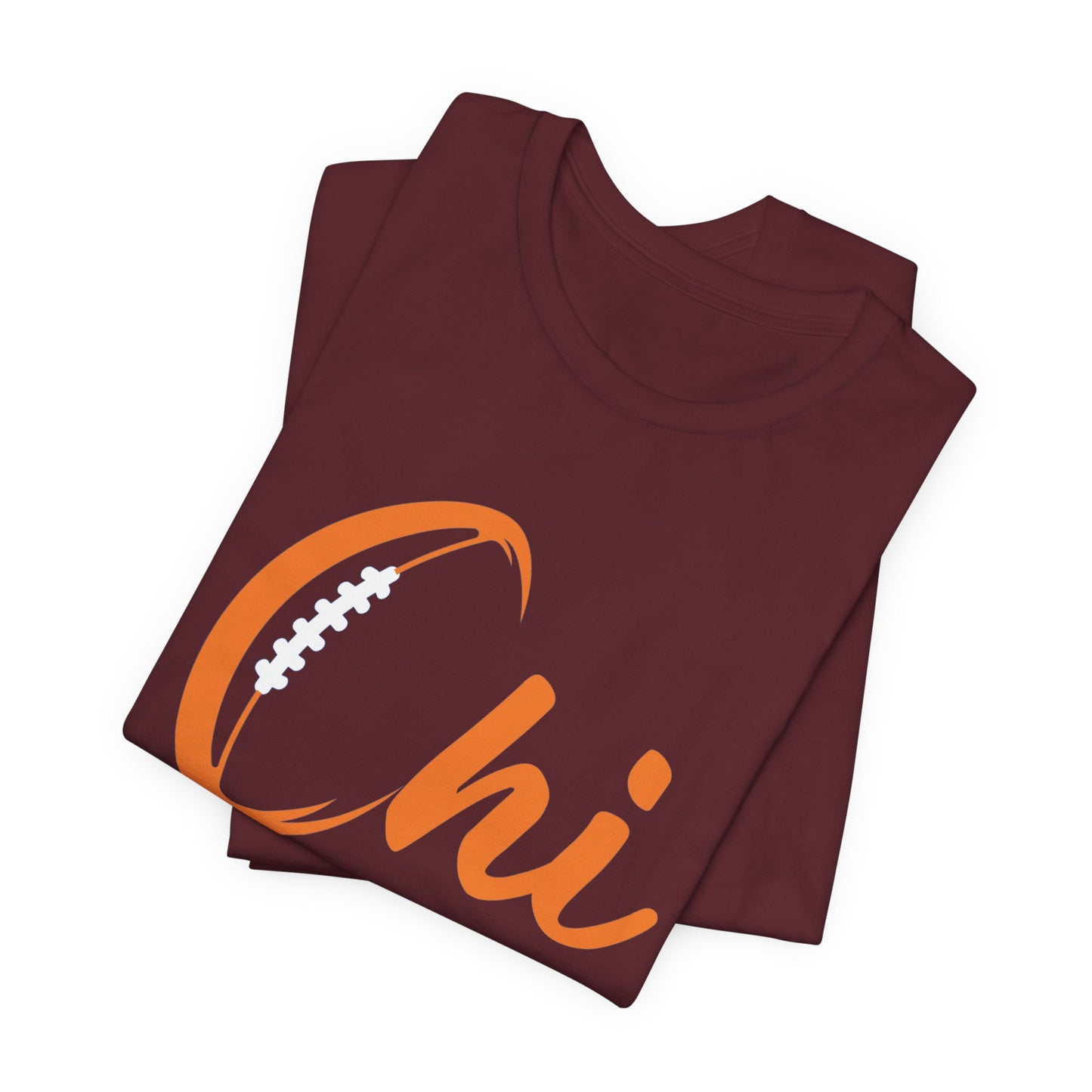 Chi Football/ Orange Unisex Jersey Short Sleeve Tee