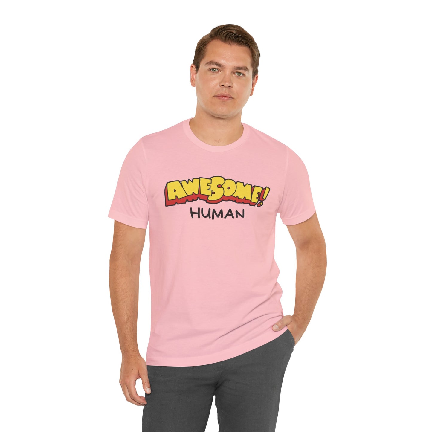 Awesome Human Unisex Jersey Short Sleeve Tee