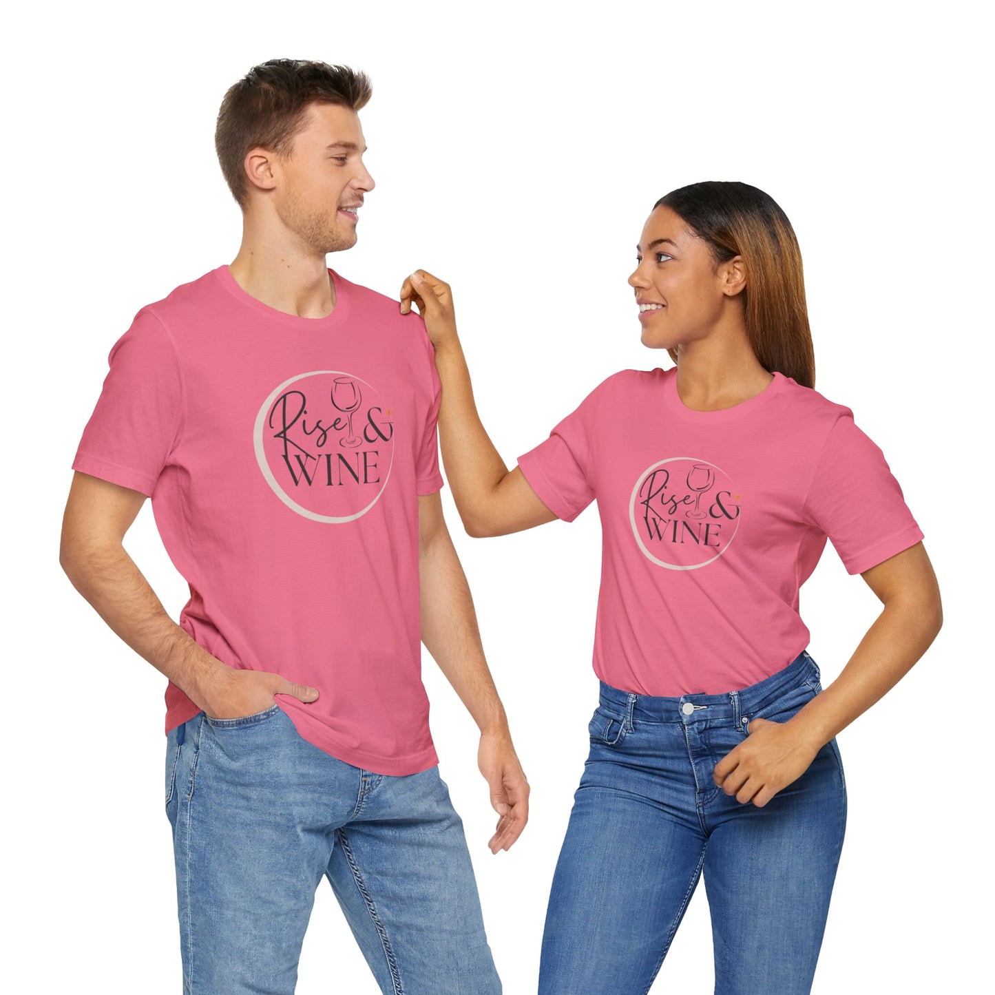 Rise And Wine Unisex Jersey Short Sleeve Tee