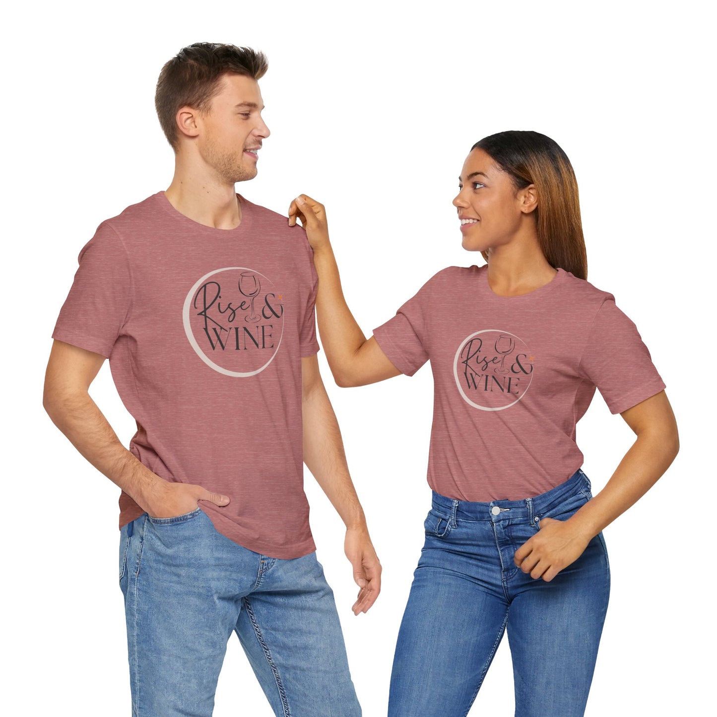 Rise And Wine Unisex Jersey Short Sleeve Tee