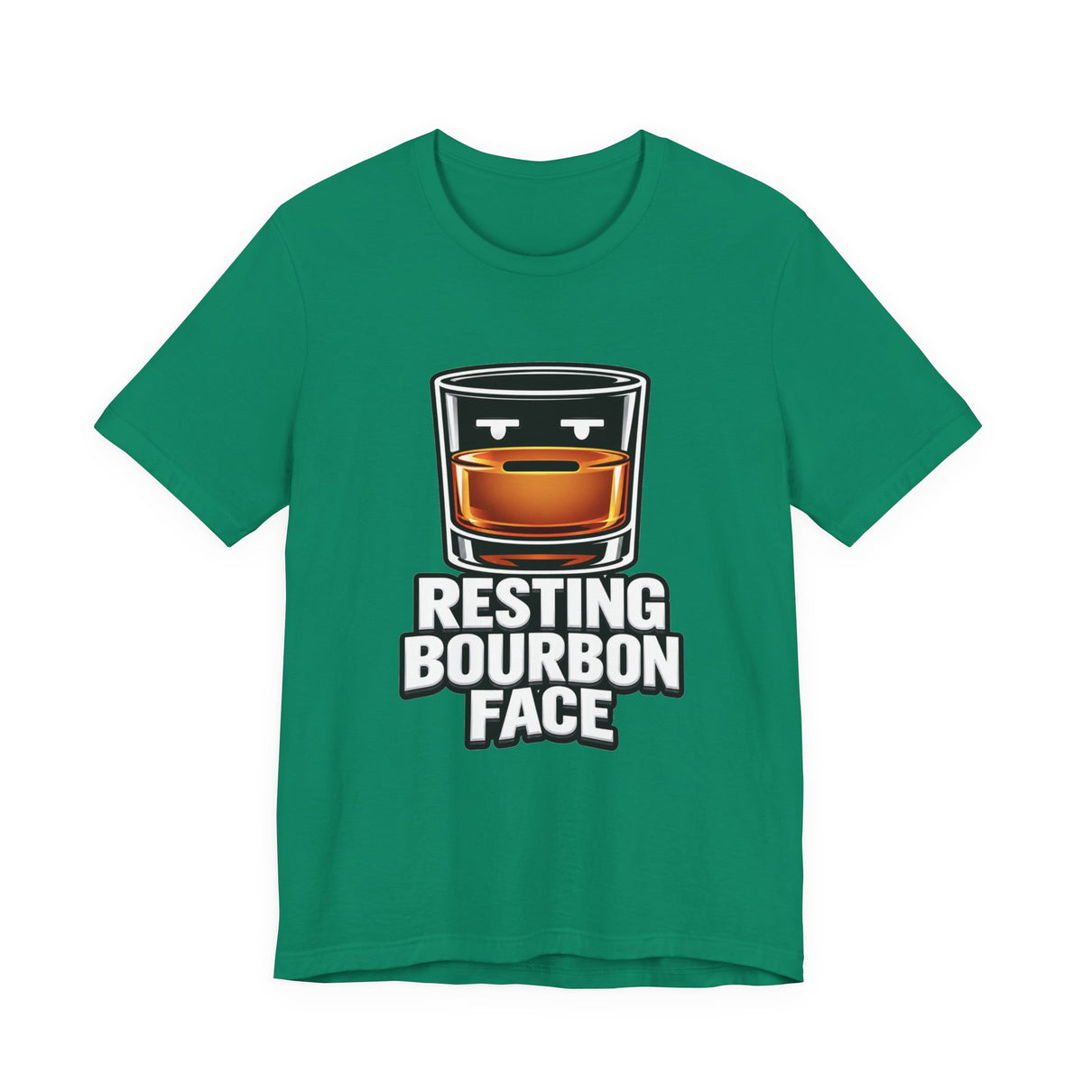 Resting Bourbon Face Unisex Jersey Short Sleeve Tee