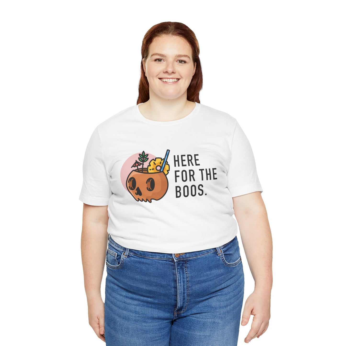 Here For The Boos Unisex Jersey Short Sleeve Tee