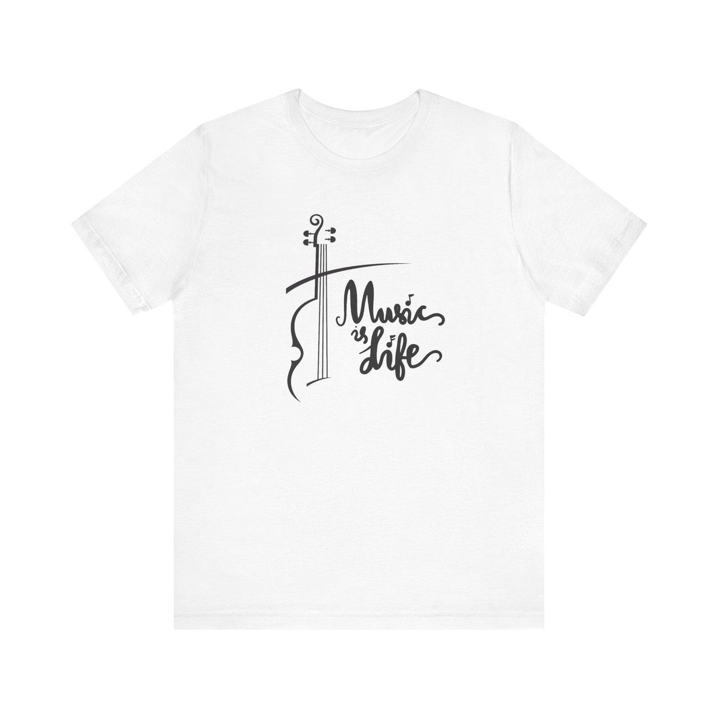 Music Is Life Unisex Jersey Short Sleeve Tee