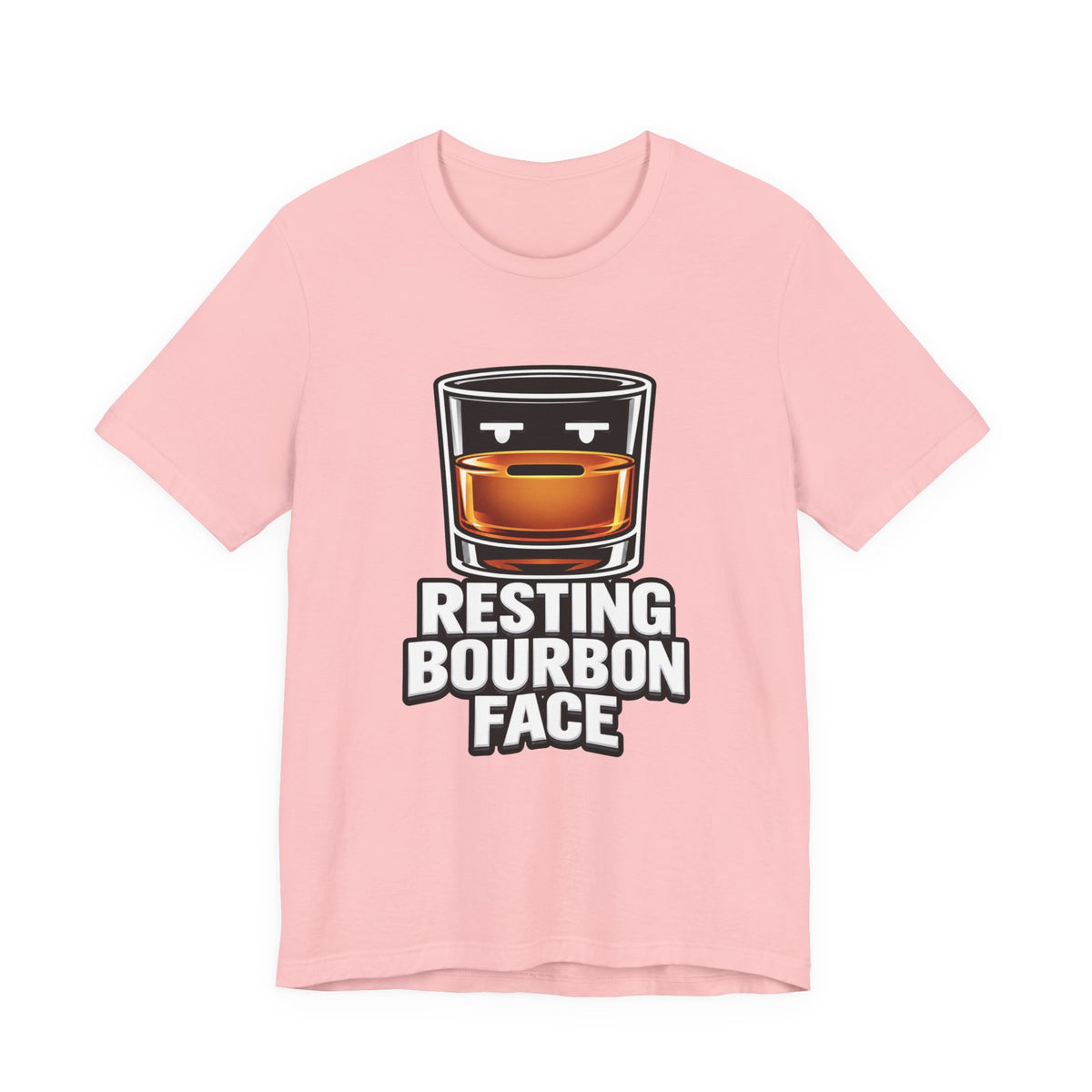 Resting Bourbon Face Unisex Jersey Short Sleeve Tee