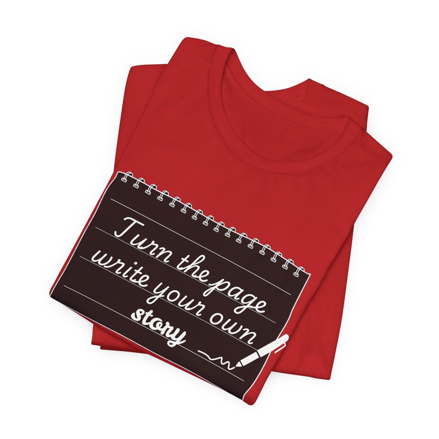 Turn the Page And Write Your Story Unisex Softstyle T-Shirt