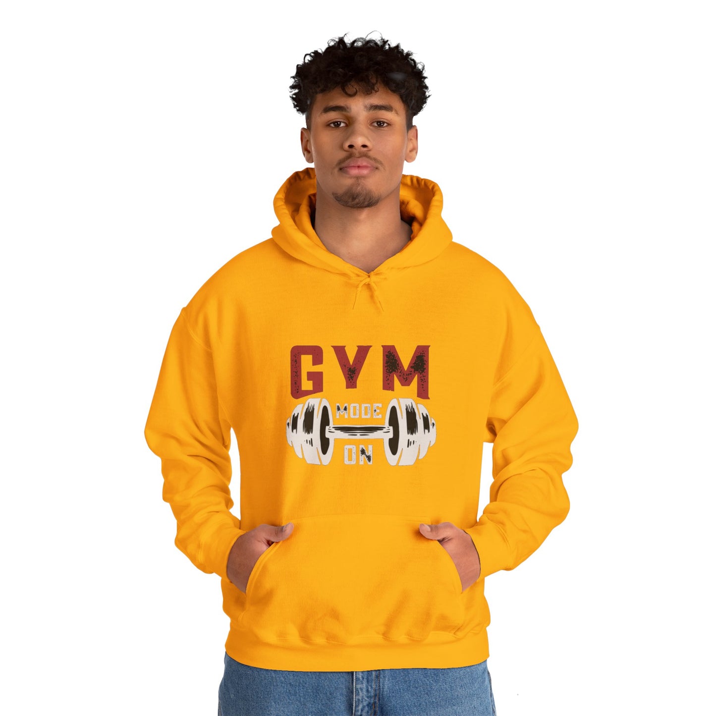 Gym Mode On Unisex Heavy Blend™ Hooded Sweatshirt