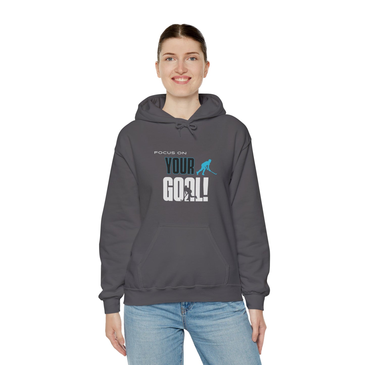 Focus On Your Goal Unisex Heavy Blend™ Hooded Sweatshirt