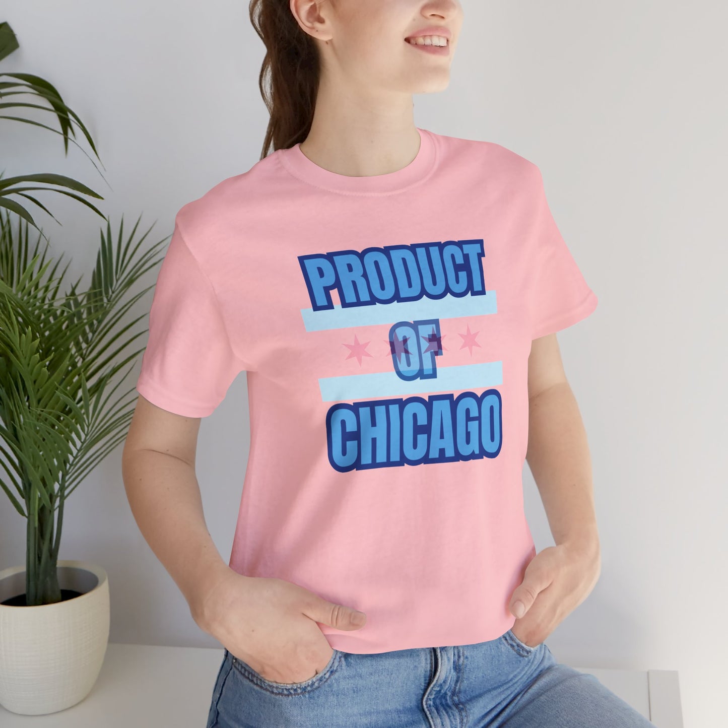 Product Of Chicago Unisex Jersey Short Sleeve Tee