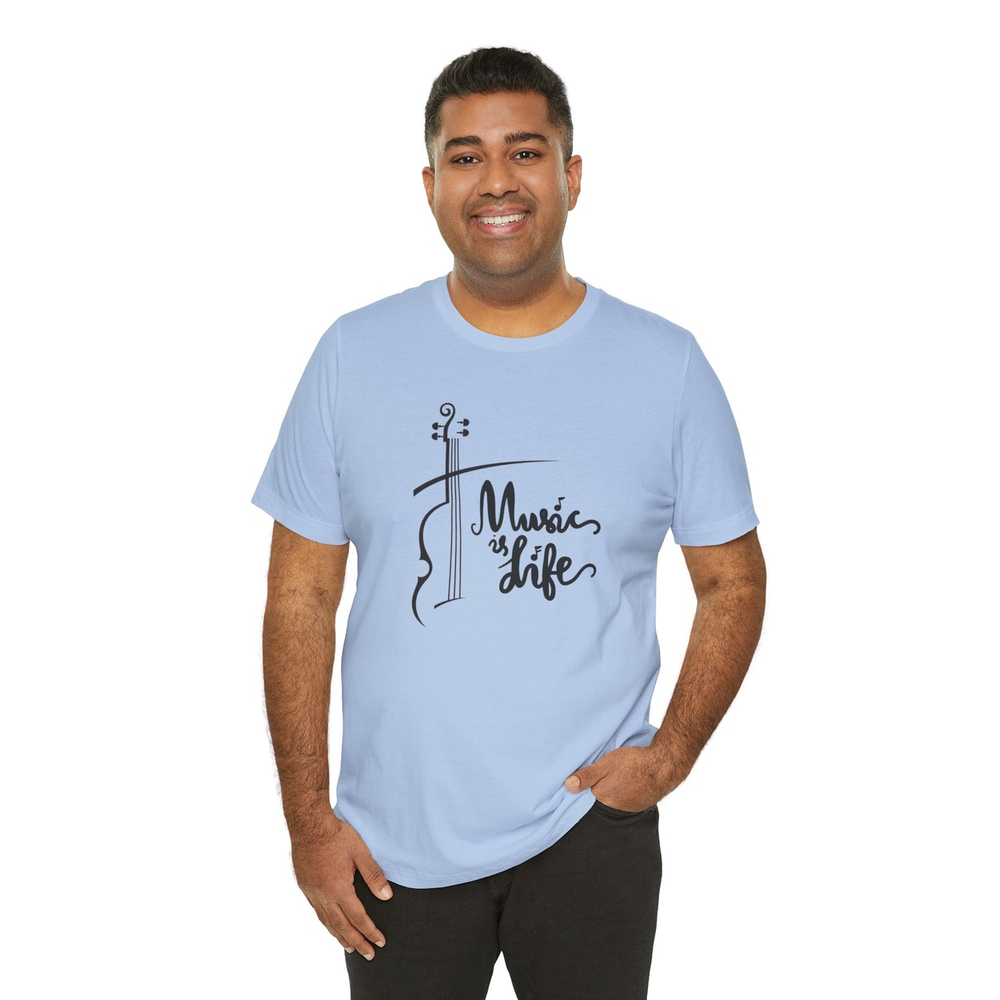 Music Is Life Unisex Jersey Short Sleeve Tee