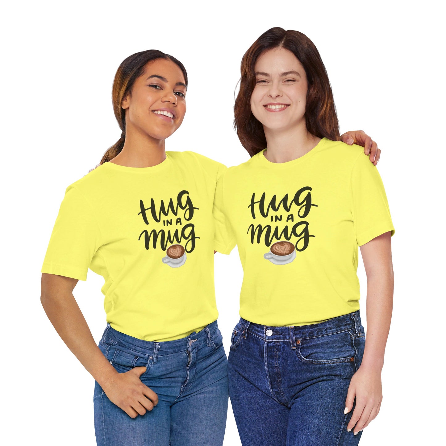 Coffee/ Hug In a Mug Unisex Jersey Short Sleeve Tee