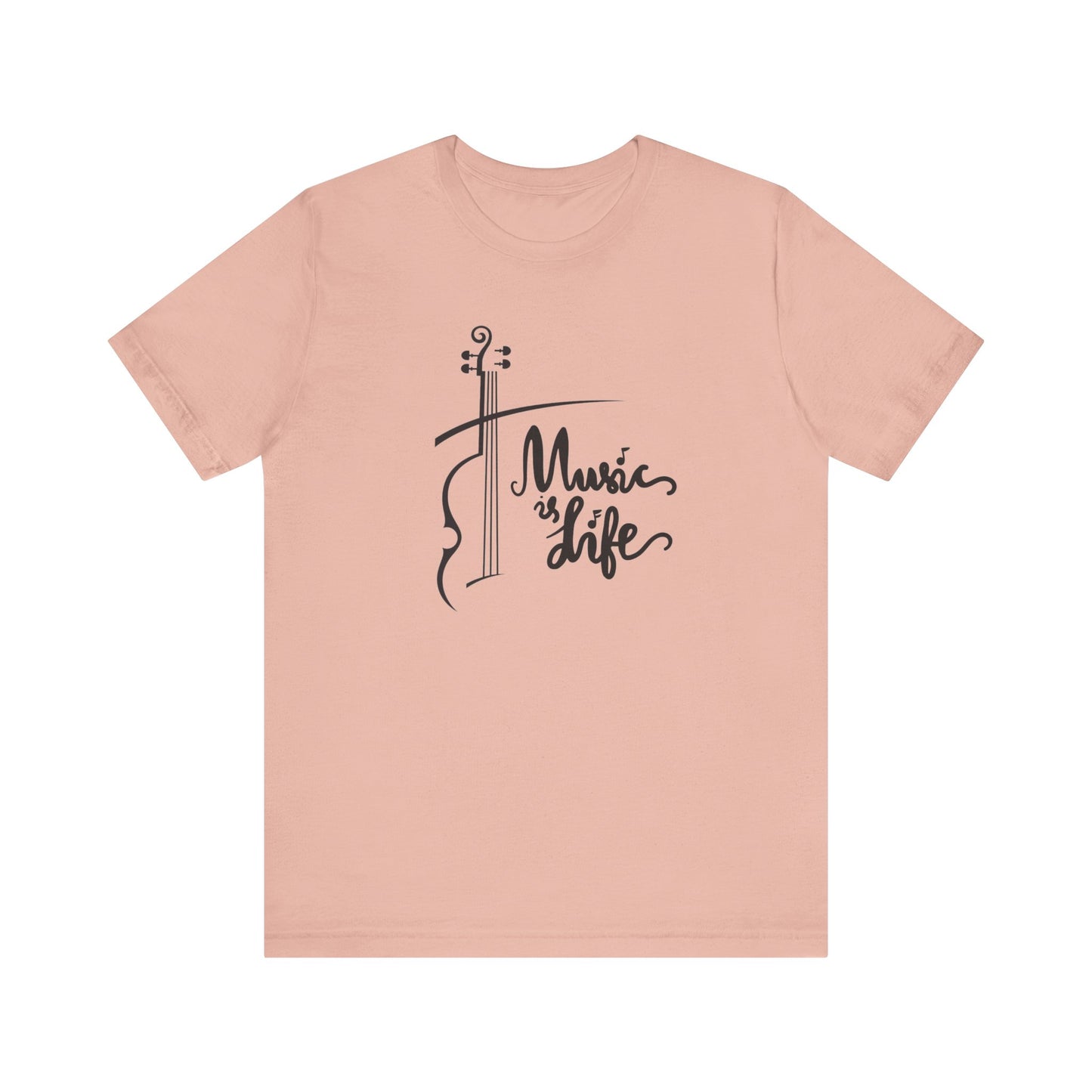 Music Is Life Unisex Jersey Short Sleeve Tee