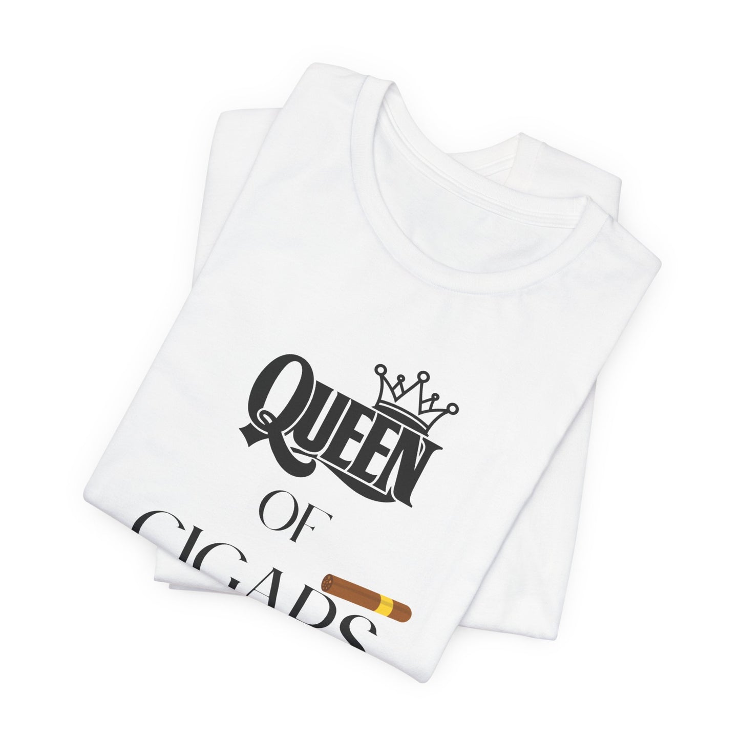 Cigars/ Queen of Cigars Unisex Jersey Short Sleeve Tee
