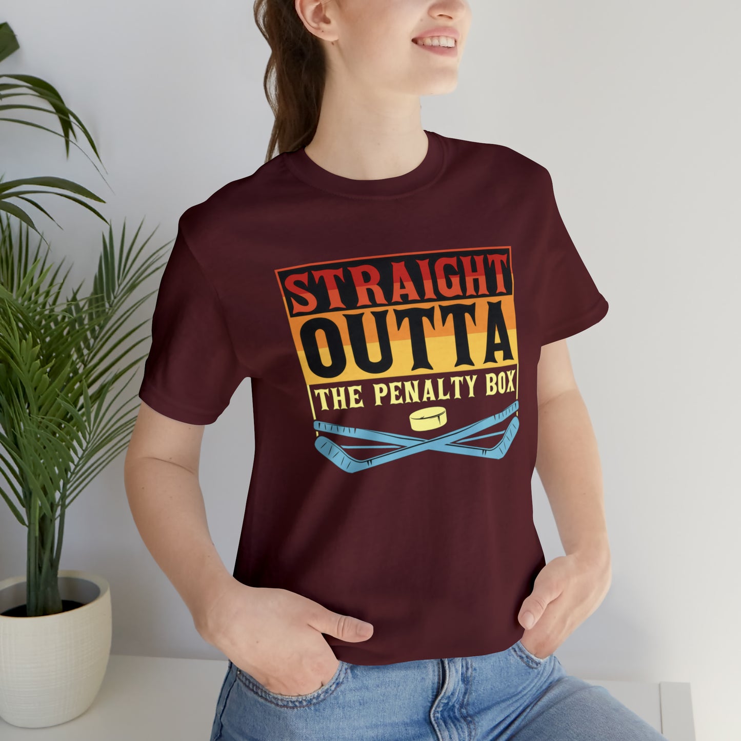 Straight Out The penalty Box Unisex Jersey Short Sleeve Tee