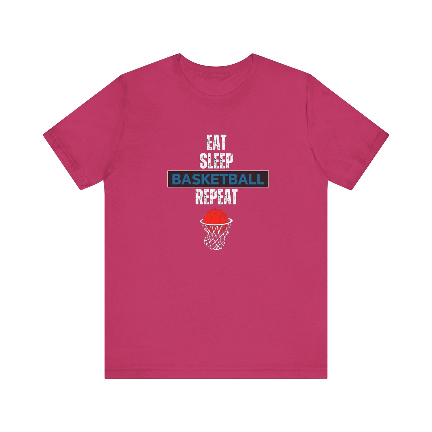 Eat, Sleep, Basketball, Repeat Unisex Jersey Short Sleeve Tee