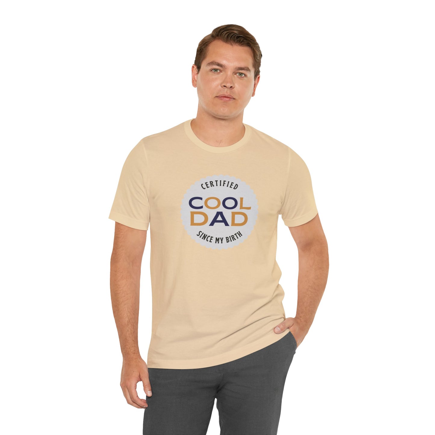 Certified Cool Dad Unisex Jersey Short Sleeve Tee