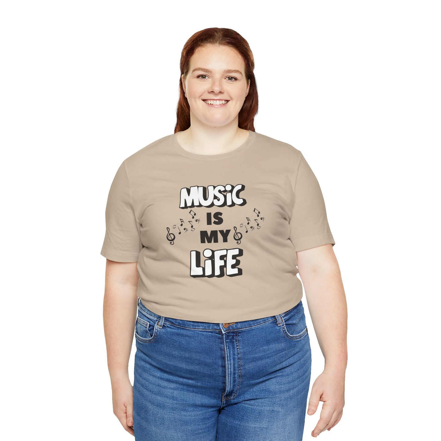 Music is My Life Unisex Jersey Short Sleeve Tee