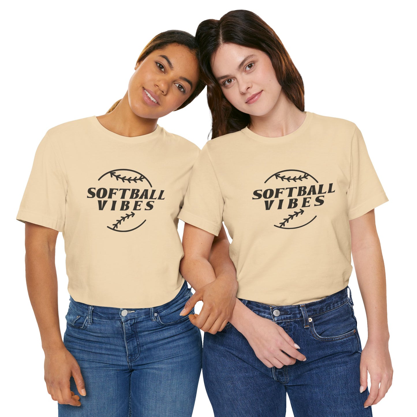 Softball Vibes Unisex Jersey Short Sleeve Tee